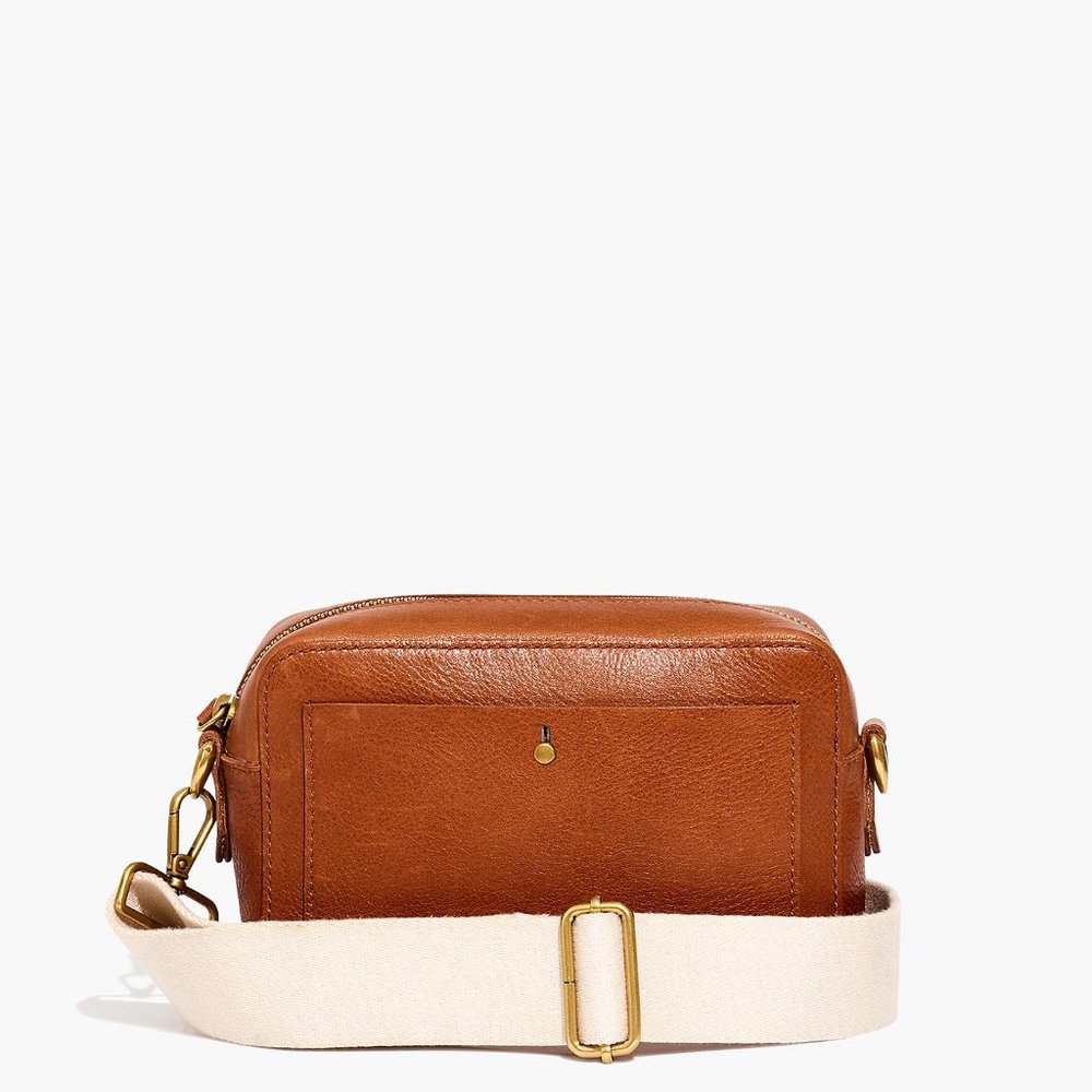 Madewell The Transport Camera Bag in English Saddle